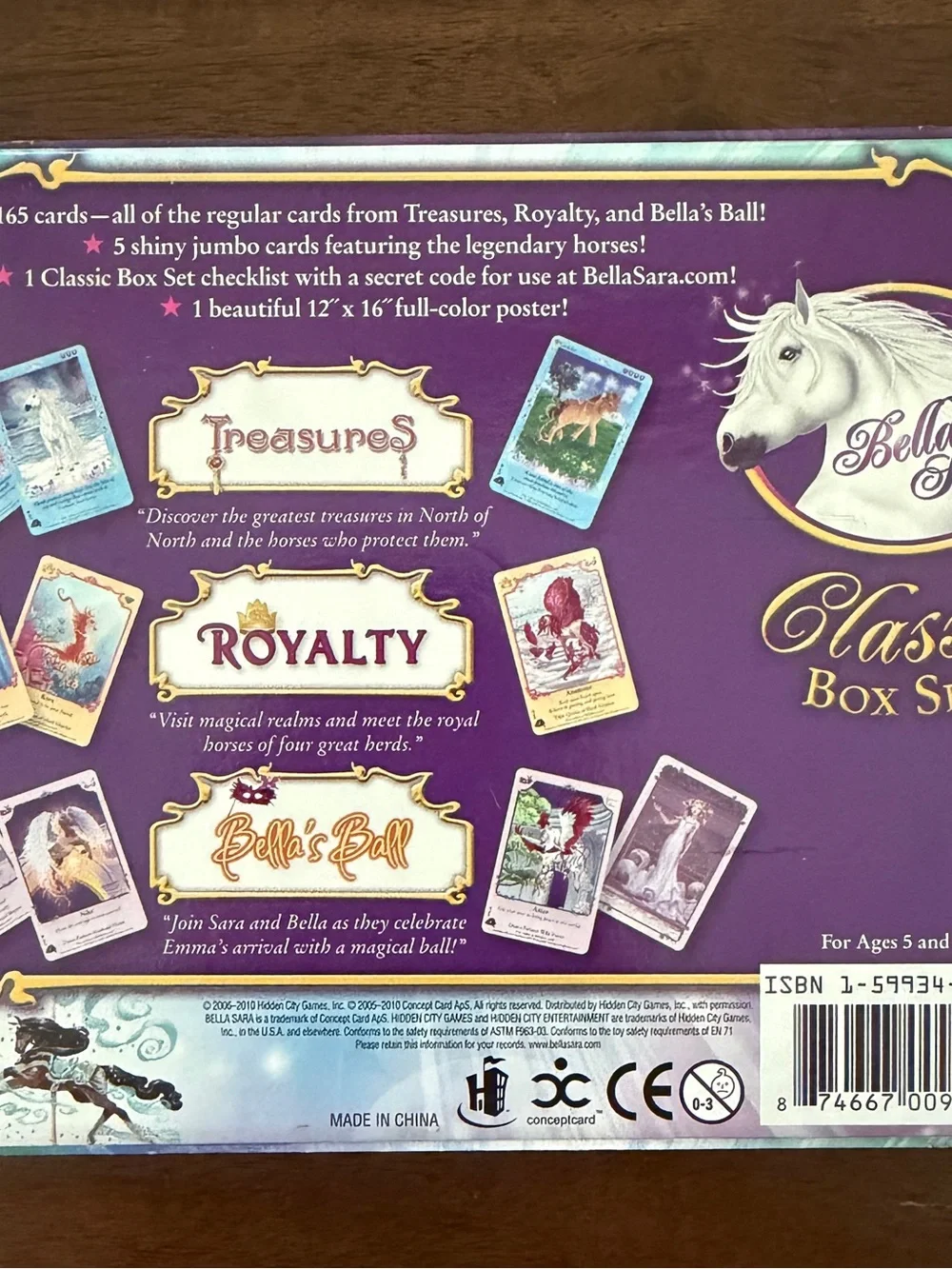 Bella Sara Classic Box Set 147 Cards Treasures, Royalty, Bella’s Ball Cards